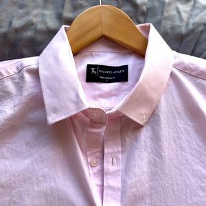 Tailored Athlete Button Up PINK